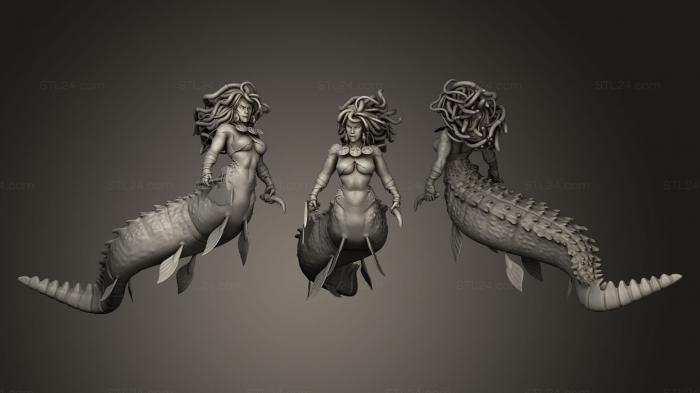 Miscellaneous figurines and statues (Primal Mermaid, STKR_0362) 3D models for cnc